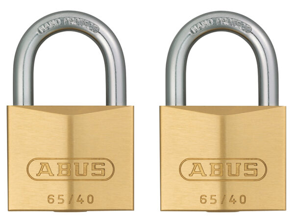 ABU65/40TC Twin Brass Padlock