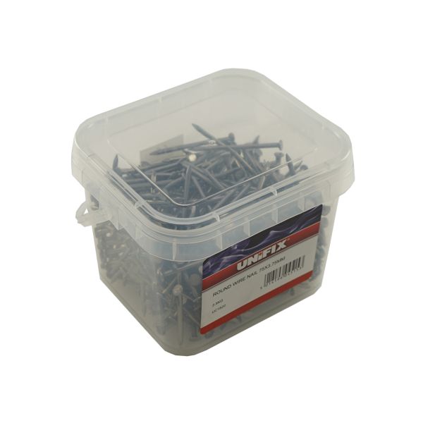 100mm Bright Round Wire Nails 2.5kg Tub