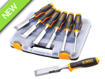 DeWalt 6 Piece Chisel Set With Free Chisel Knife