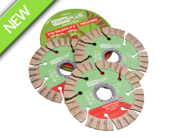 Coreplus115mm Diamond Blade Triple Pack