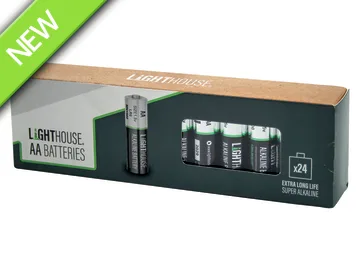 Lighthouse AA Batteries 24 Pack